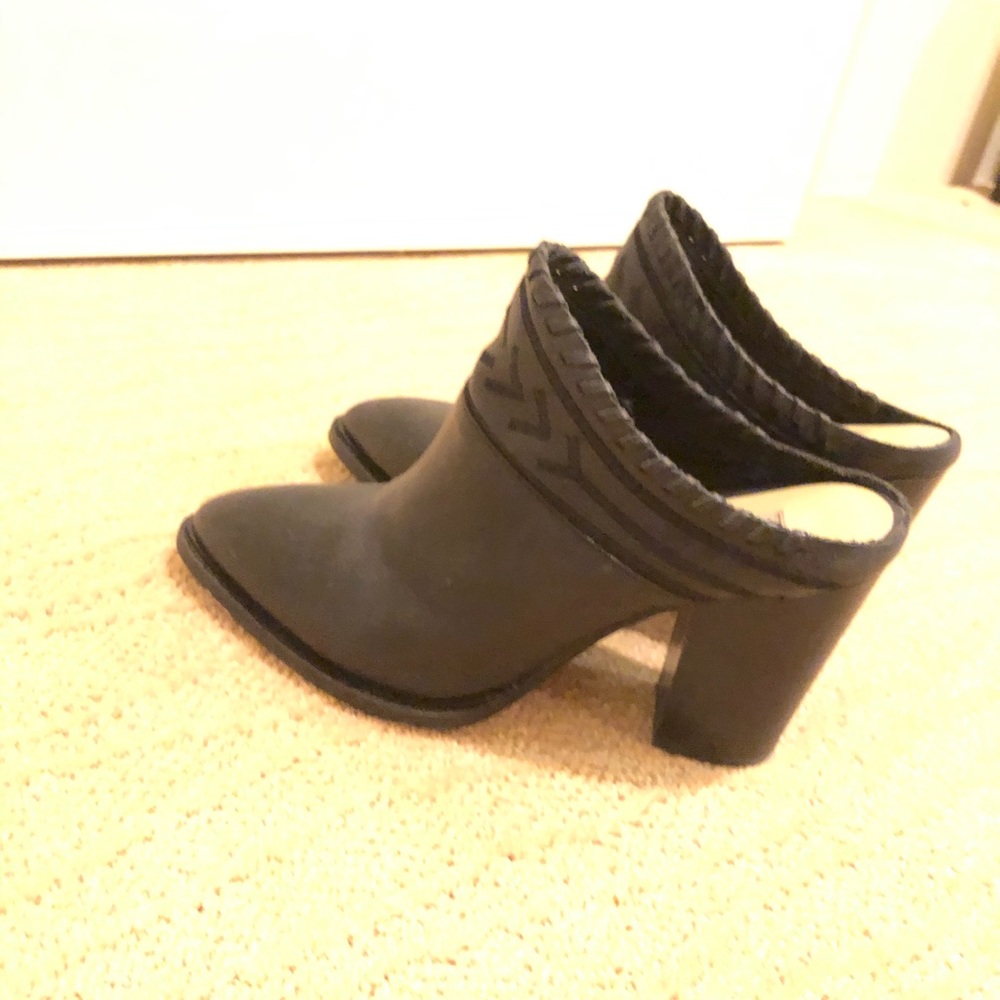 Black Western Style Mules
